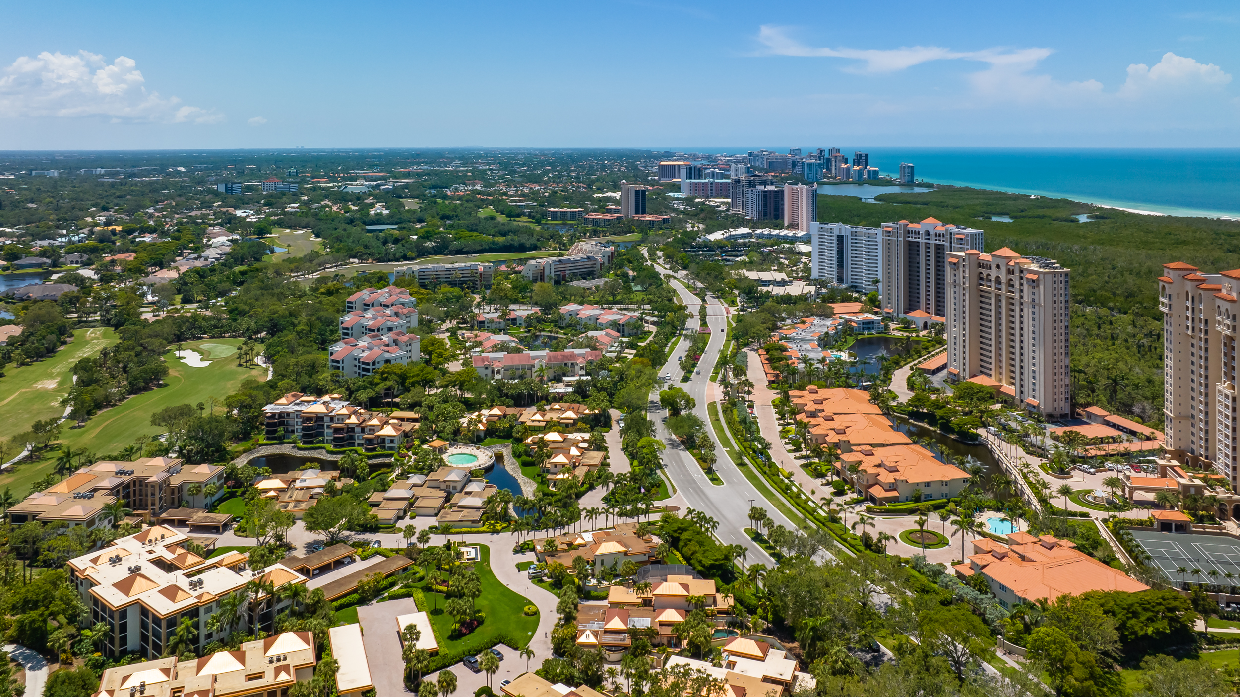 Pelican Bay Naples Aerial Stock Photography-2