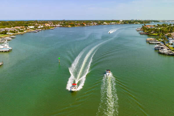 Royal Harbor Naples Aerial Stock Photography