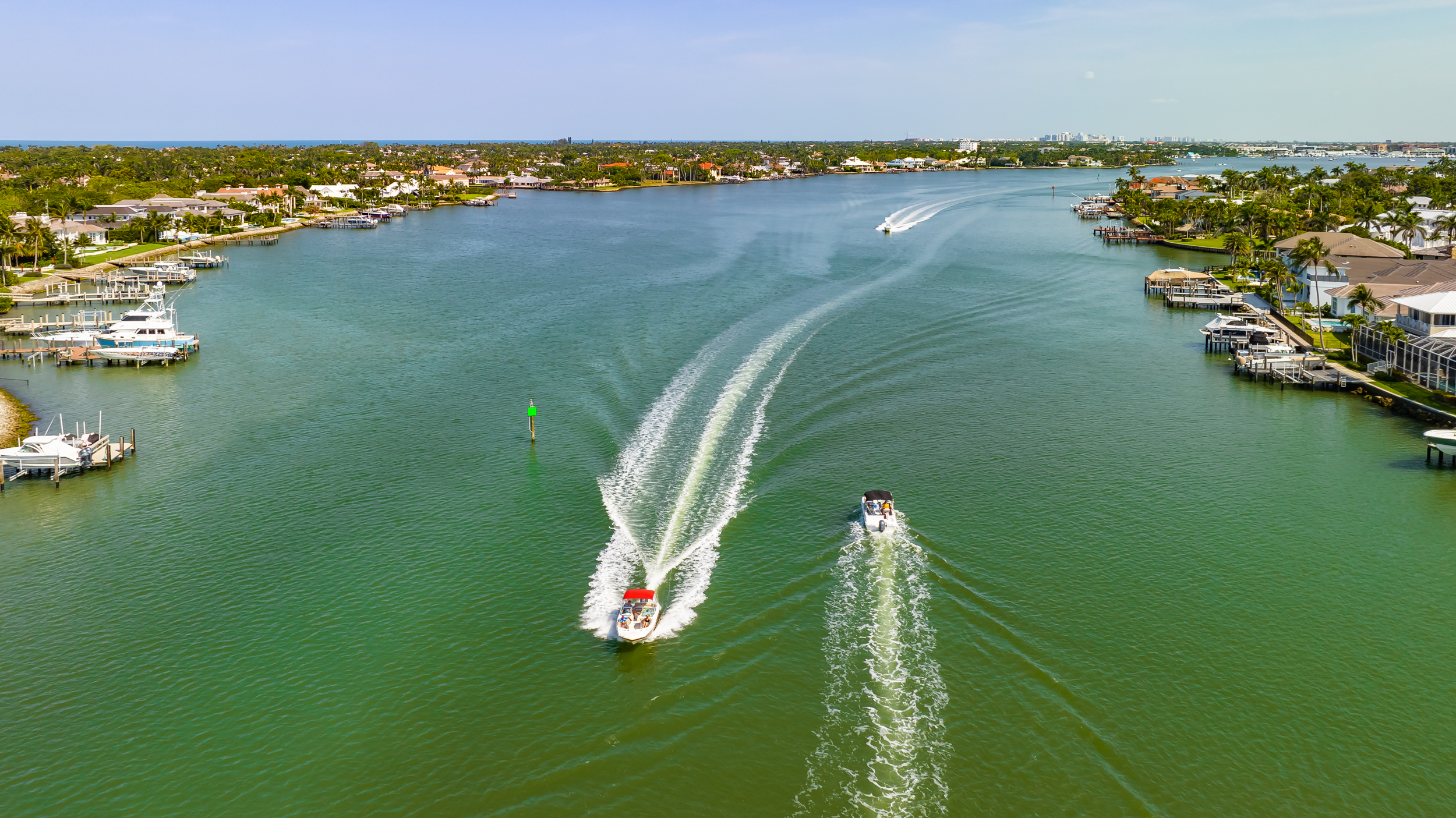 Royal Harbor Naples Aerial Stock Photography