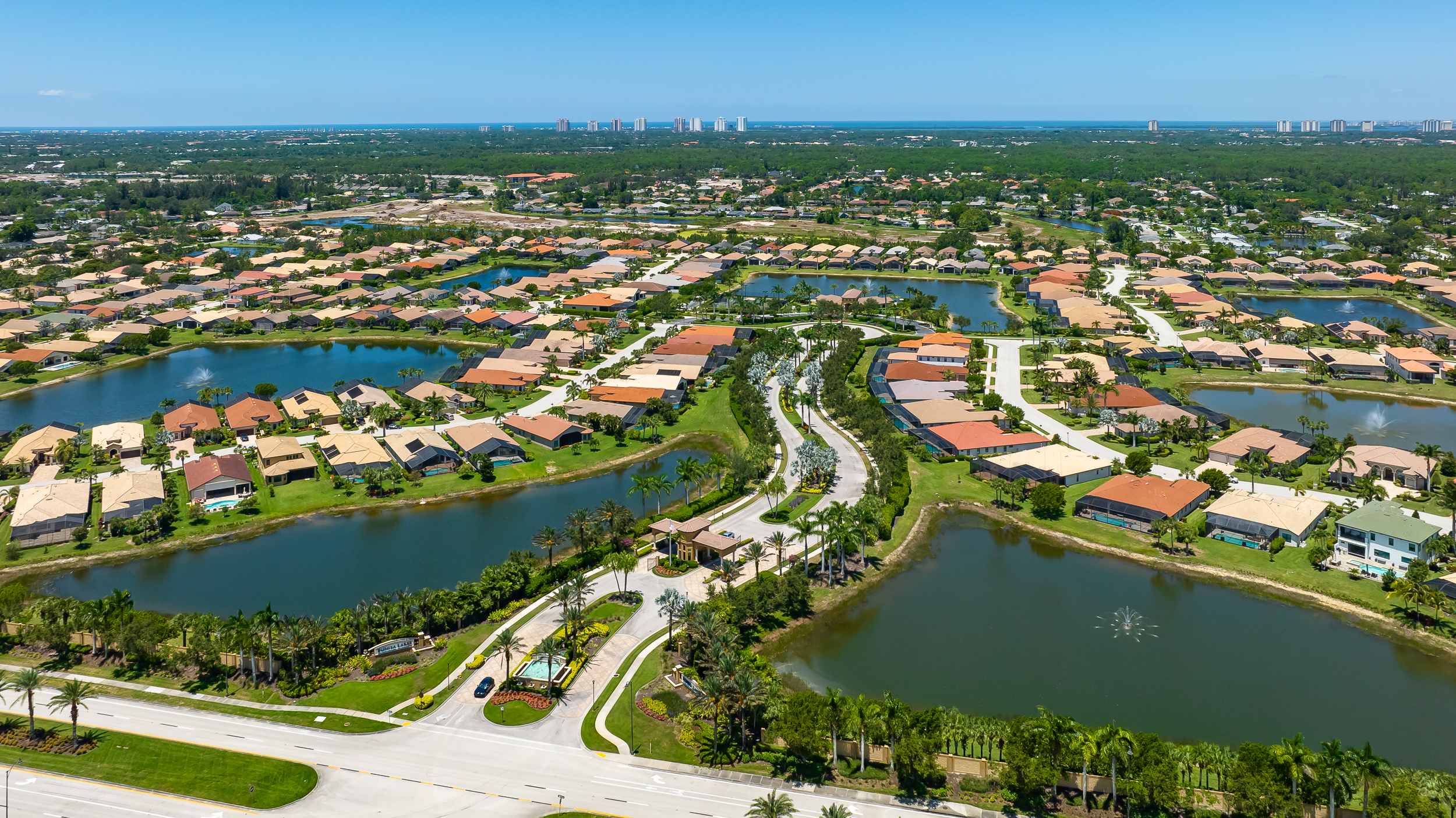 Bonita Lakes Aerial Stock Photography-2