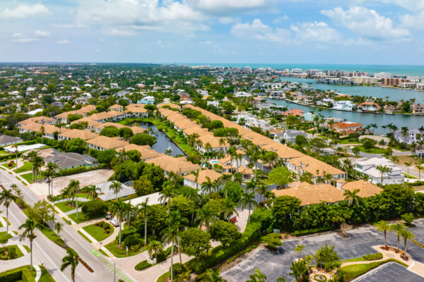 Colonade Park Shore Naples Aerial Stock Photography-2