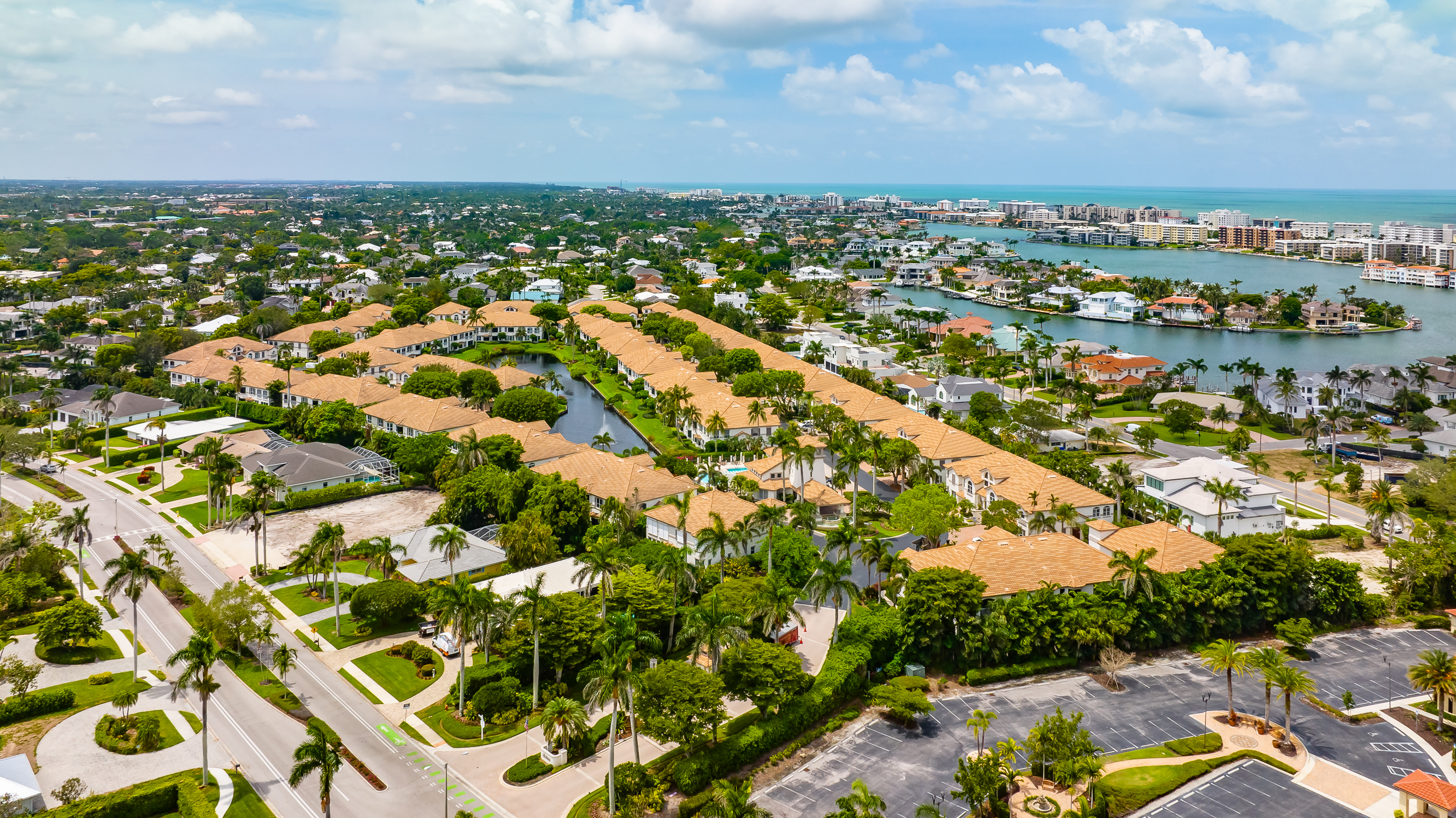 Colonade Park Shore Naples Aerial Stock Photography-2