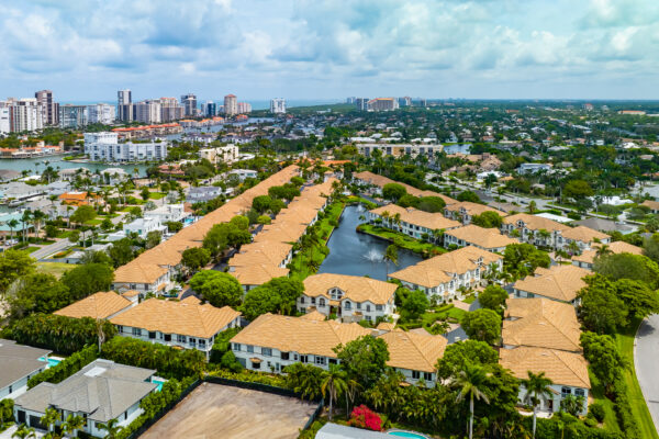 Colonade Park Shore Naples Aerial Stock Photography