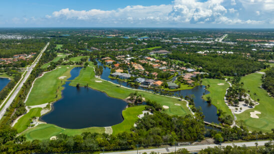 Eagle Creek Naples Aerial Stock Photography