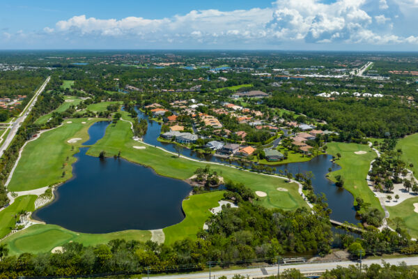 Eagle Creek Naples Aerial Stock Photography