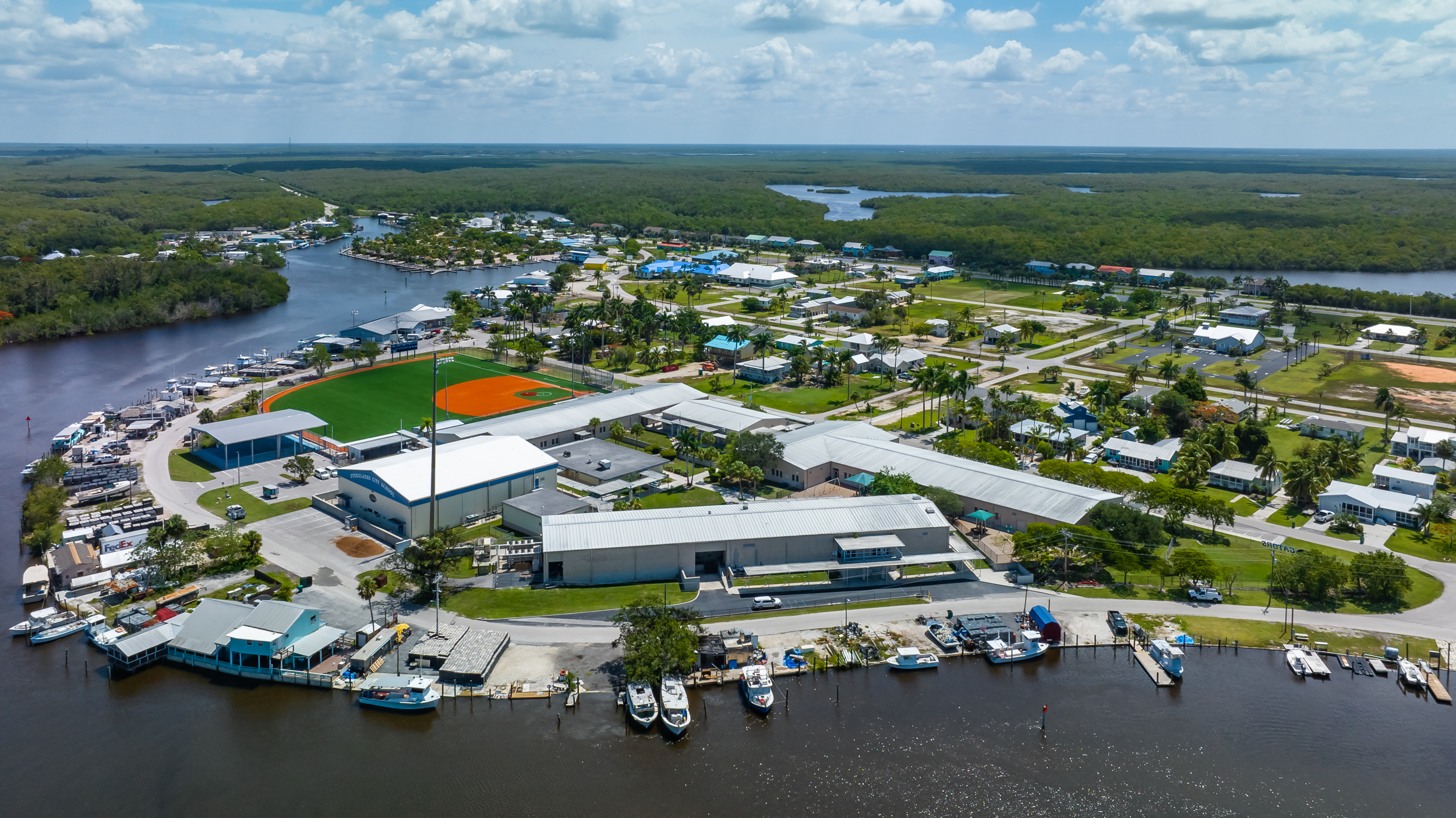 Everglades City Aerial Stock Photography-7