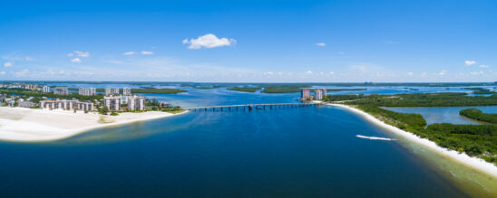 Ft Myers Beach Panoramic Aerial Stock Photography-2
