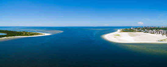 Ft Myers Beach Panoramic Aerial Stock Photography-3
