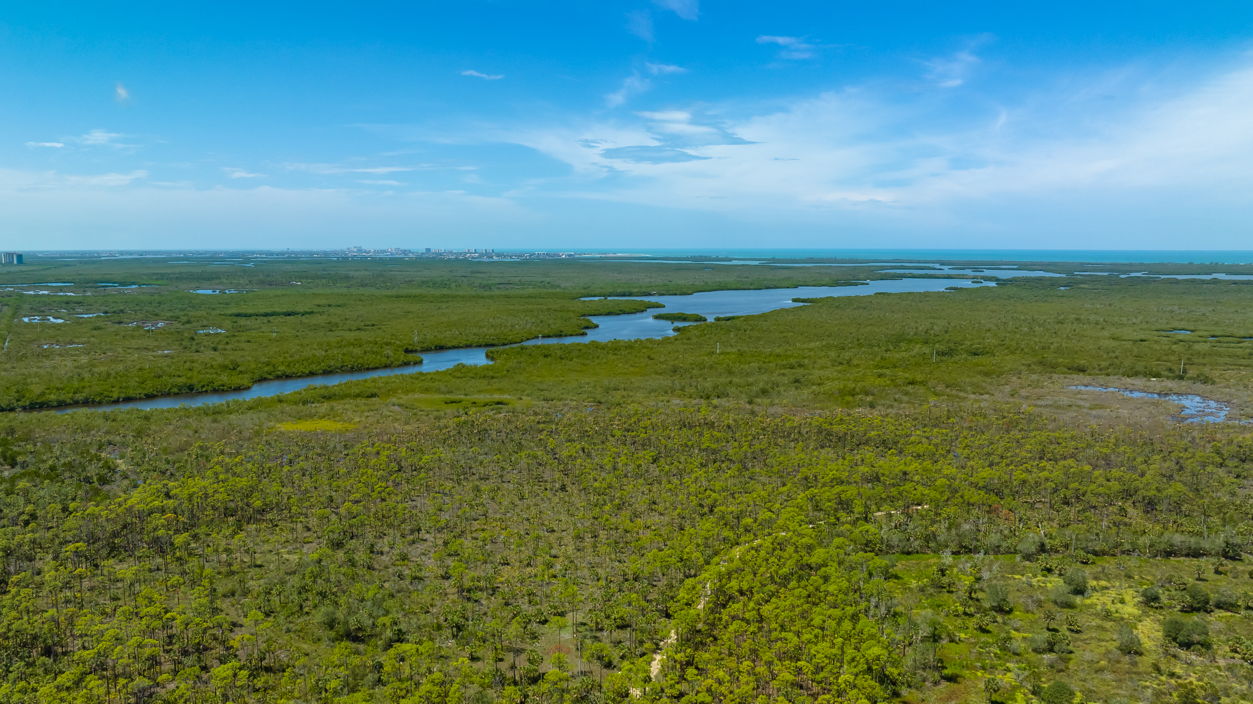 Henderson Creek Naples Aerial STock Photography