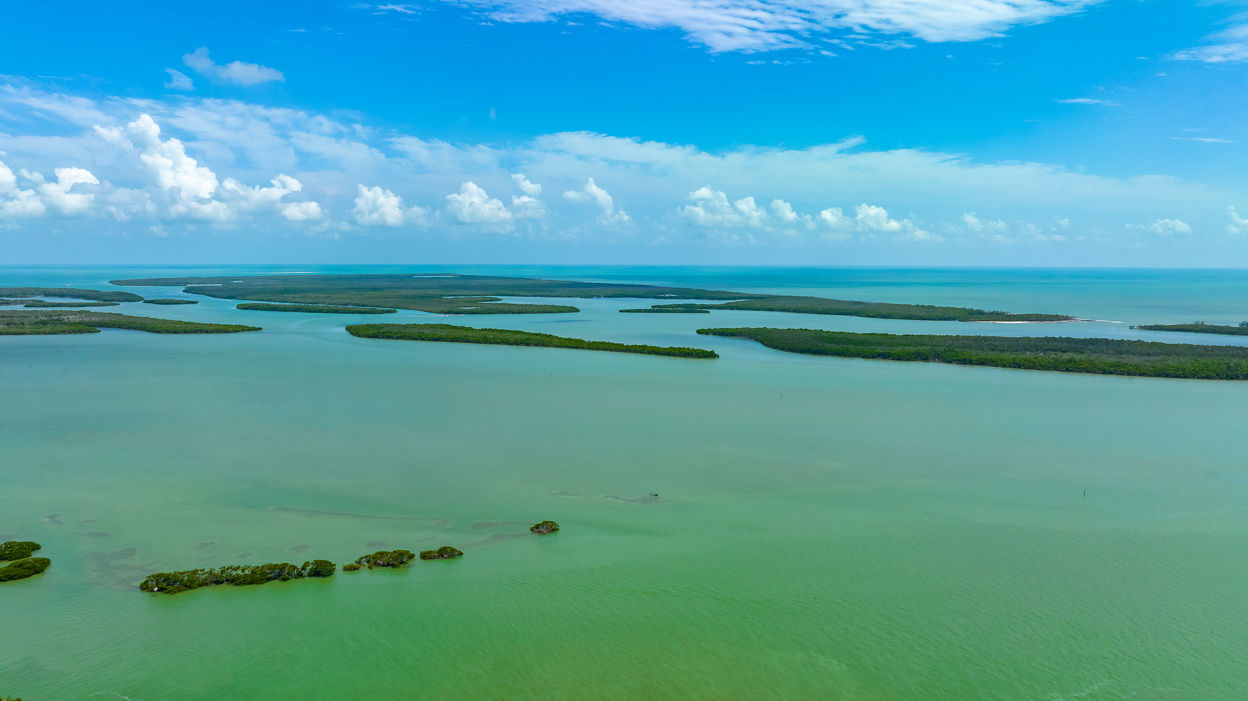 Marco Island Cape Romano Aerial Stock Photography