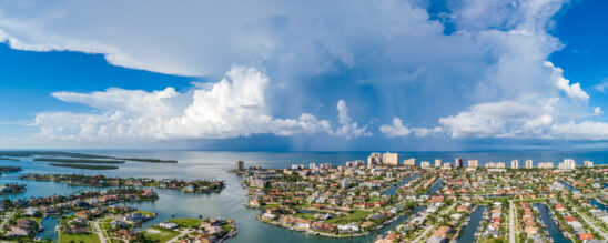 Marco Island Panoramic Aerial Stock Photography