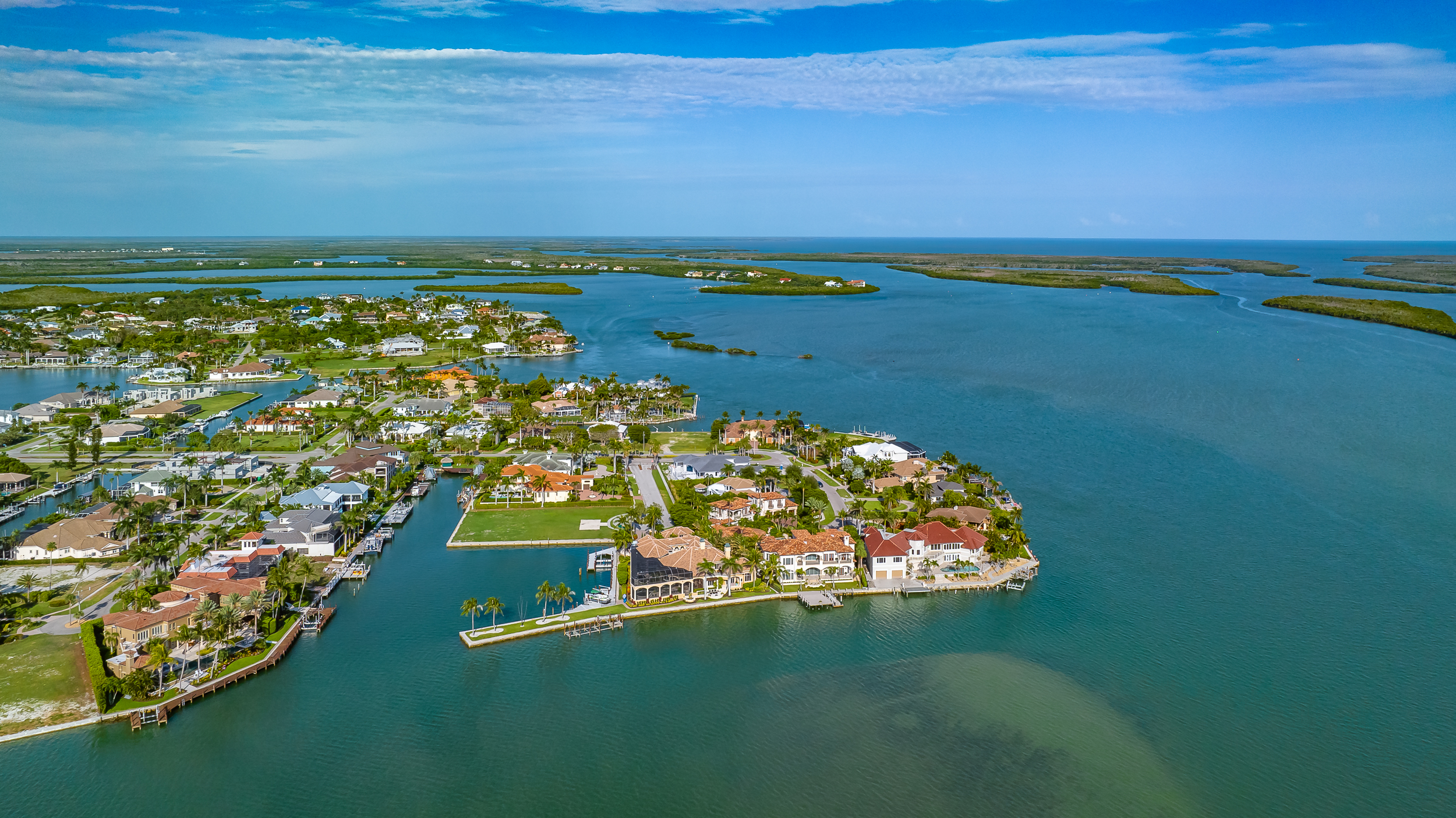 Marco Island South Aerial Stock Photography