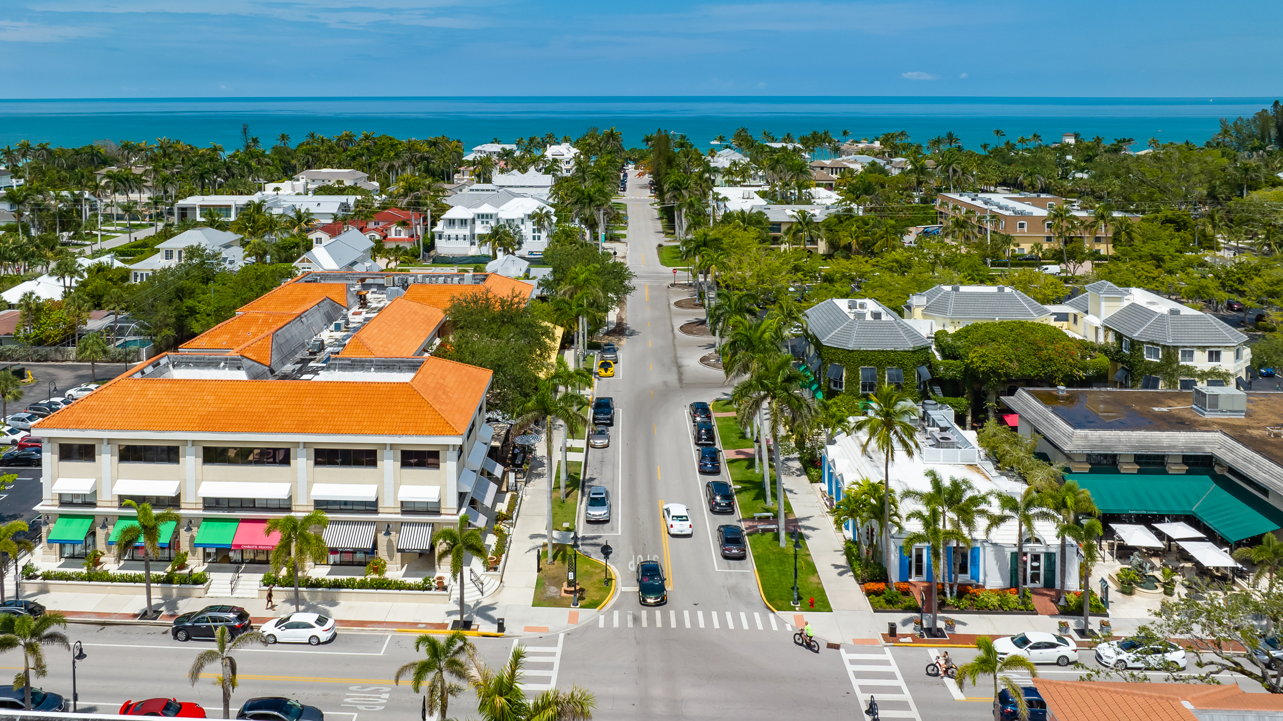 Third St South Naples Aerial Stock Photography-2