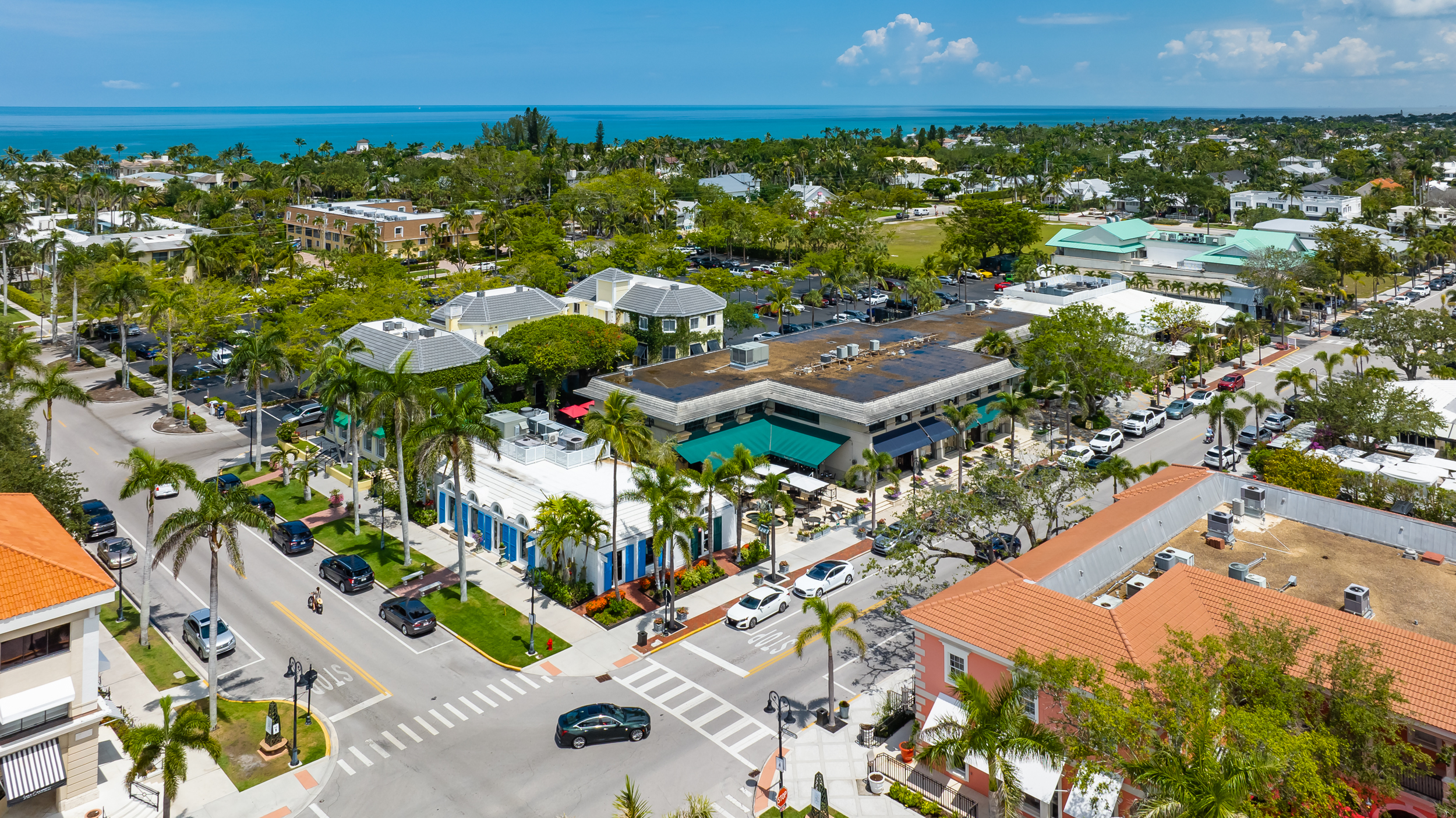 Third St South Naples Aerial Stock Photography-3