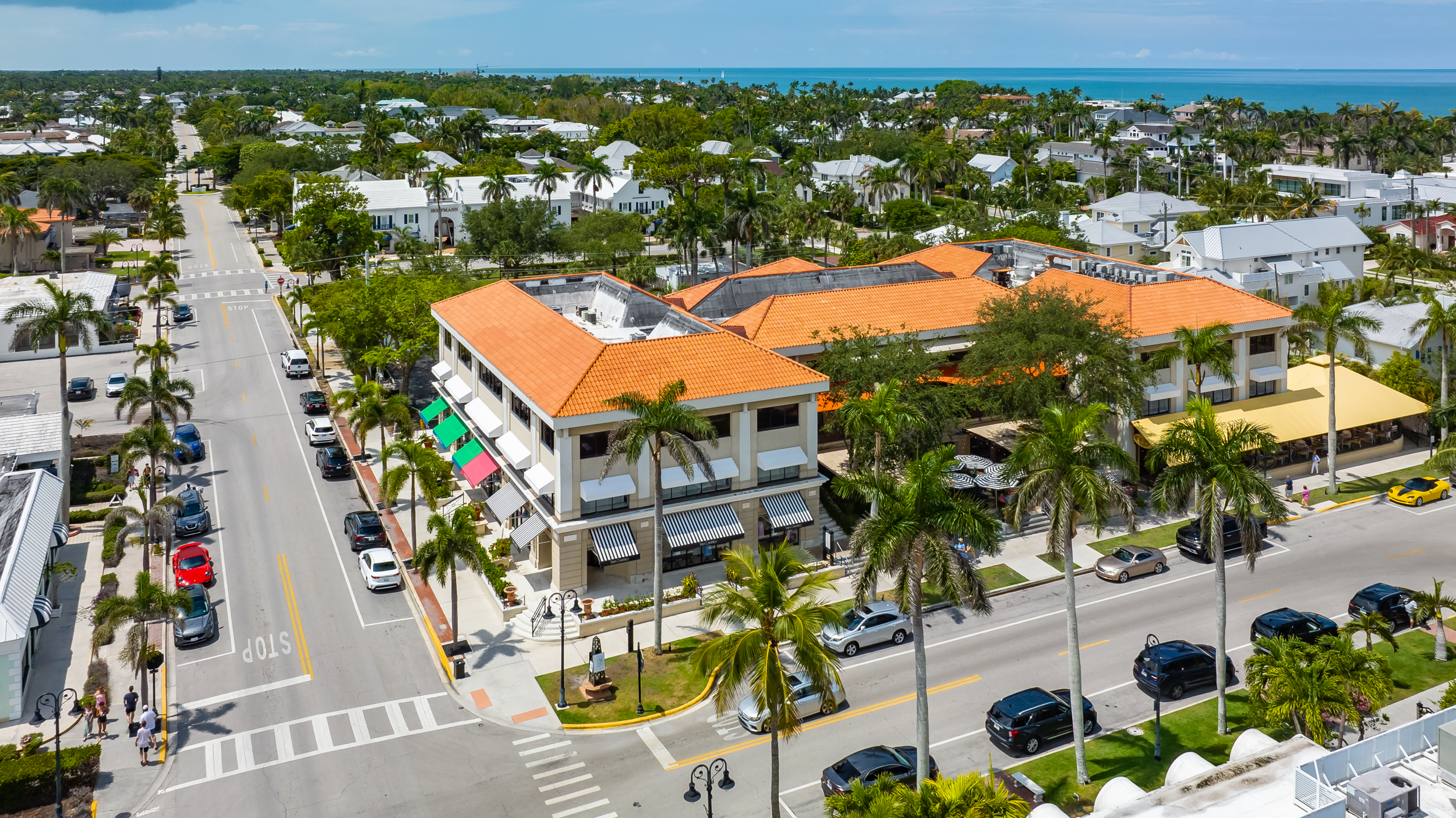 Third St South Naples Aerial Stock Photography-4