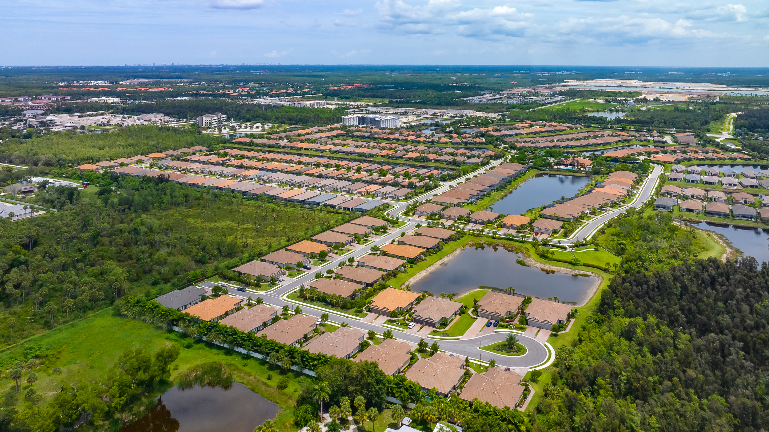Esplanade Naples Aerial Stock Photography-2
