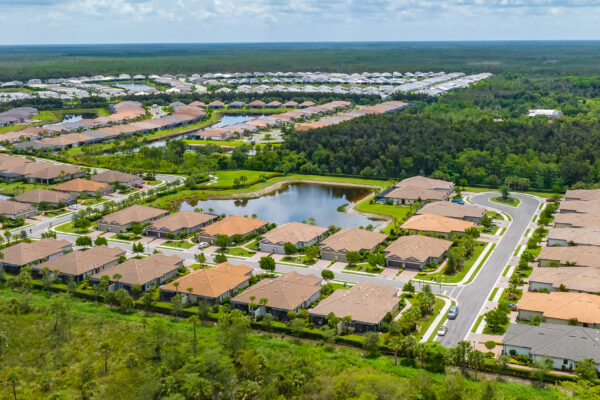 Esplanade Naples Aerial Stock Photography