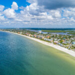 Fort Myers Beach Pre Ian Aerial Stock Photography
