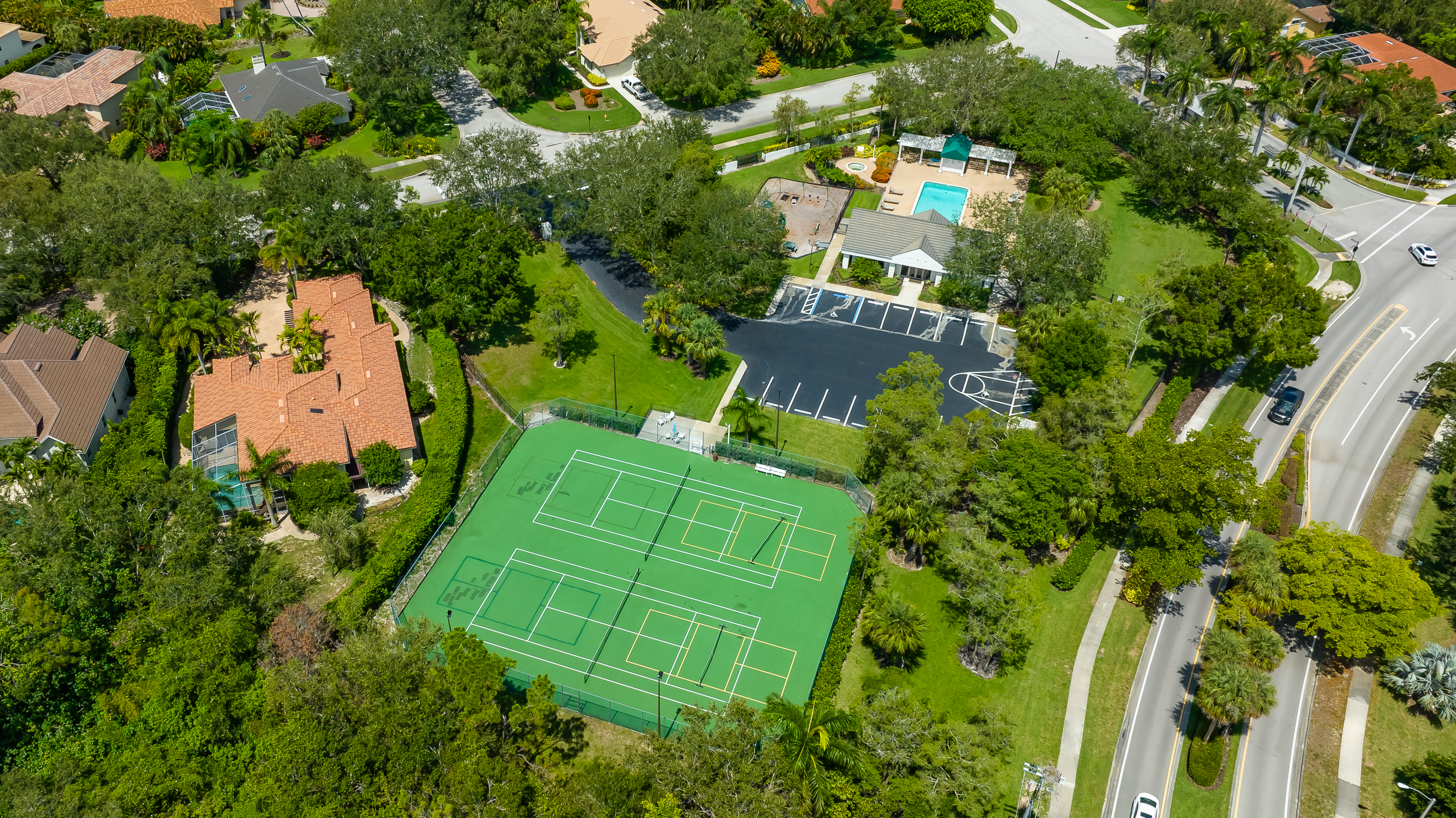 Mill Run Naples Aerial Stock Photography