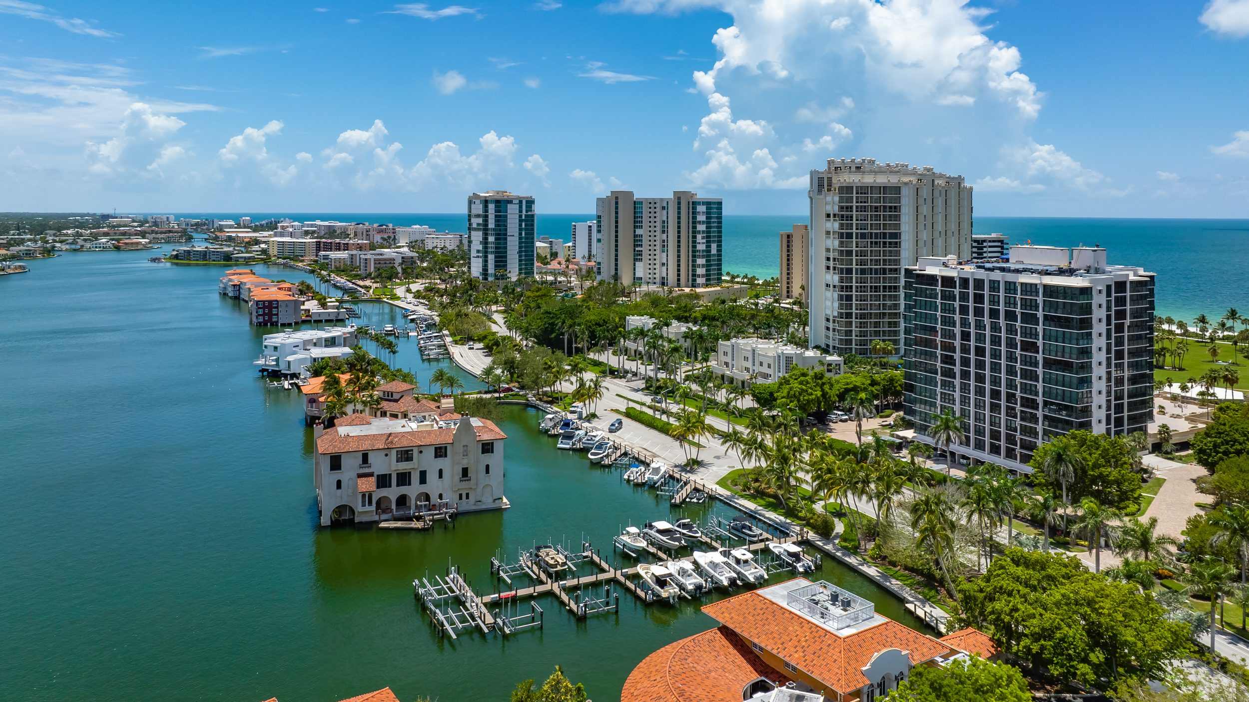 Park Shore Naples Aerial Stock Photography
