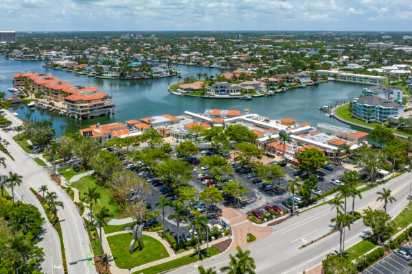 Venetian Village Park Shore Naples Aerial Stock Photography