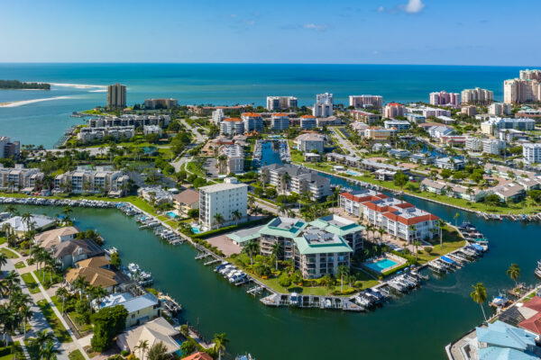 Marco Island South Aerial Stock Photography