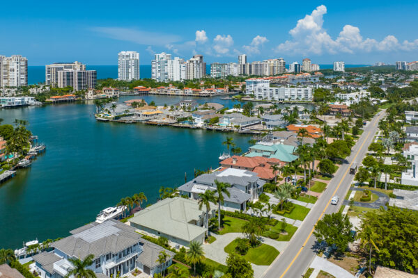 Park Shore Naples Aerial Stock Photography