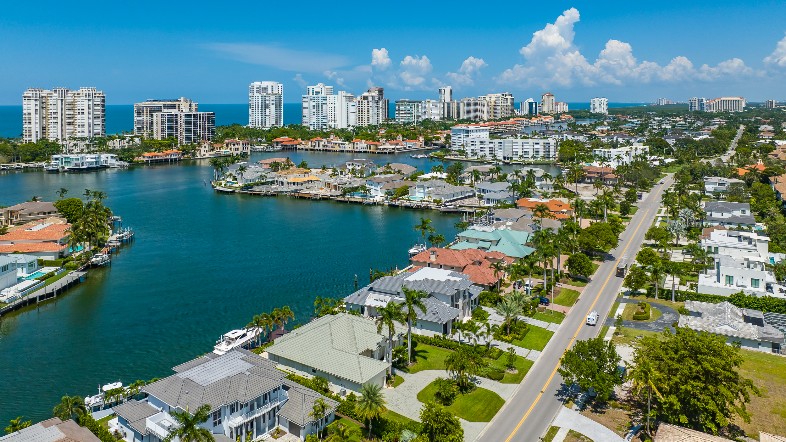 Park Shore Naples Aerial Stock Photography
