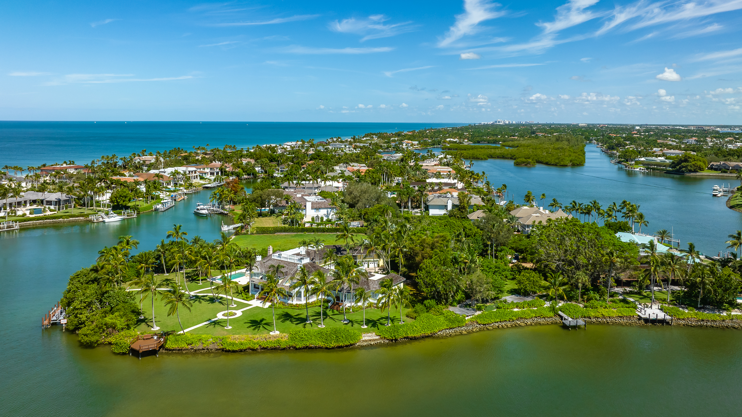 Port Royal Keewaydin Naples Aerial Stock Photography-3
