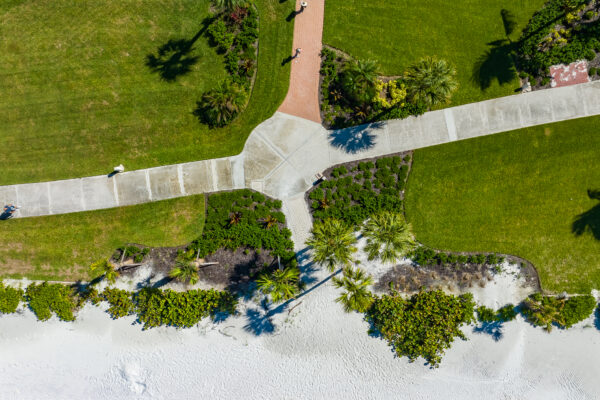 Park Shore Naples Beach Aerial Stock Photogrpahy