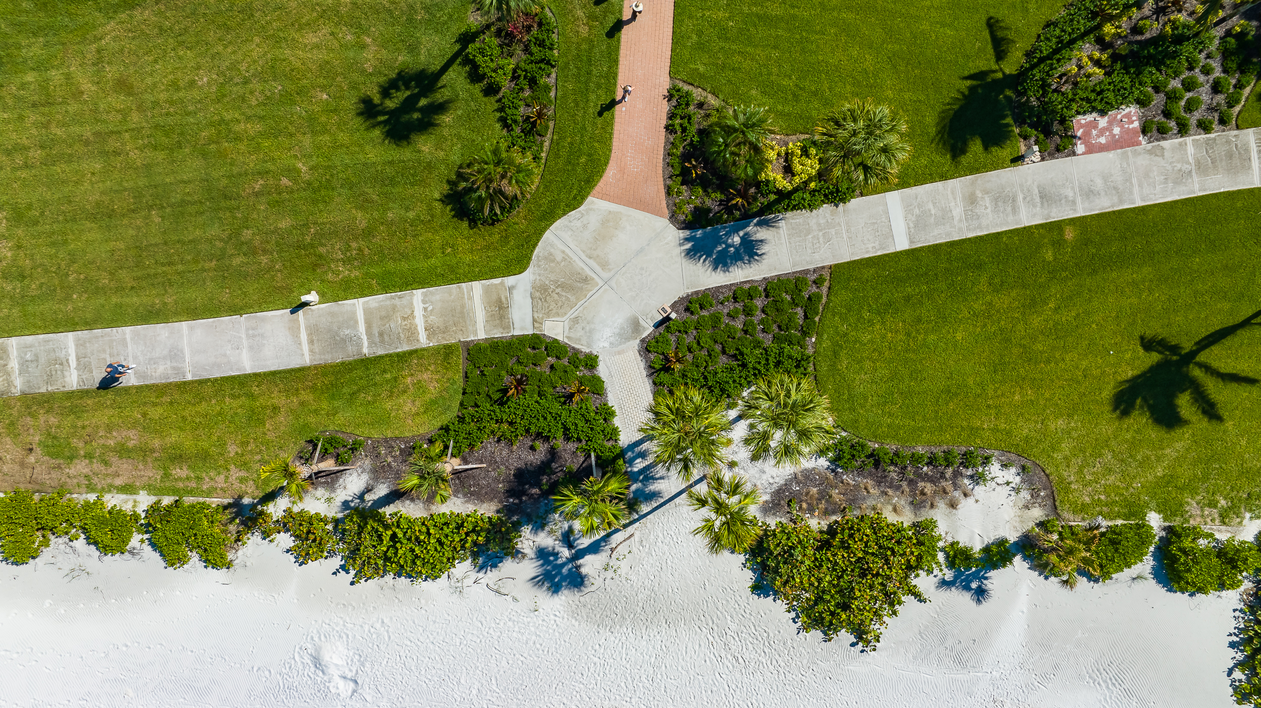 Park Shore Naples Beach Aerial Stock Photogrpahy