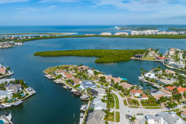 Marco Island North Aerial Stock Photography