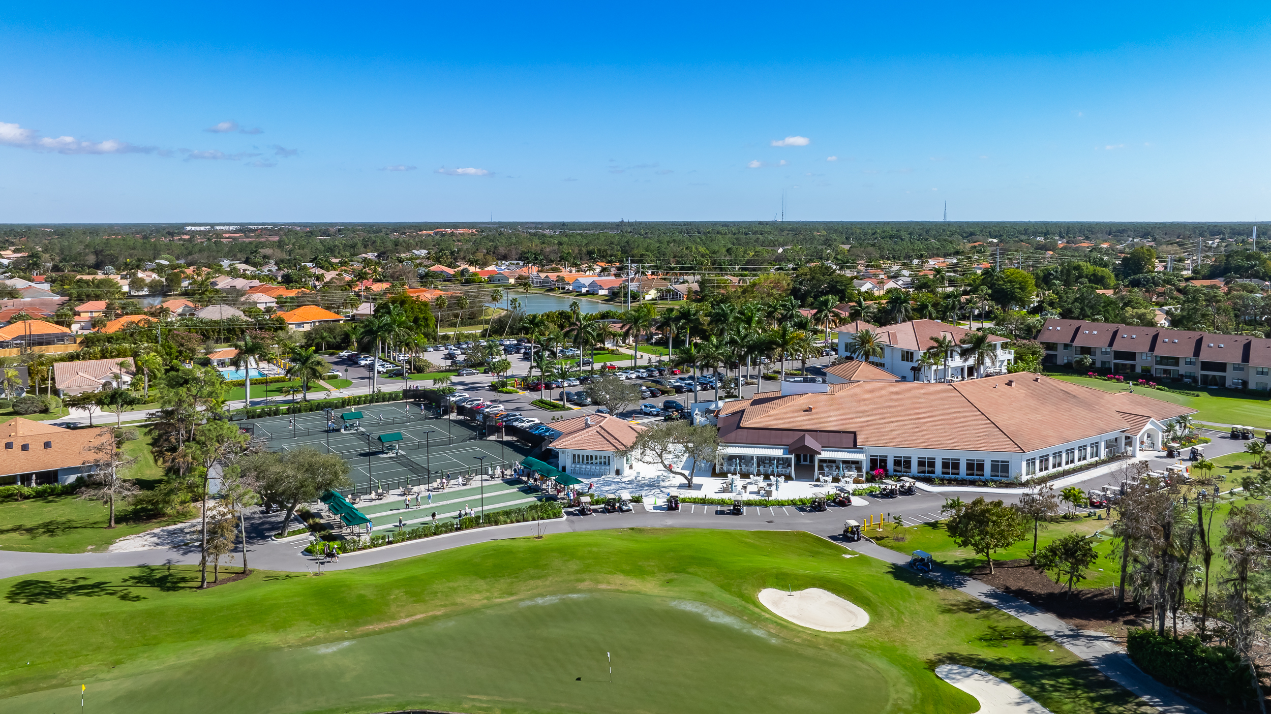 Foxfire Naples Aerial Stock Photography