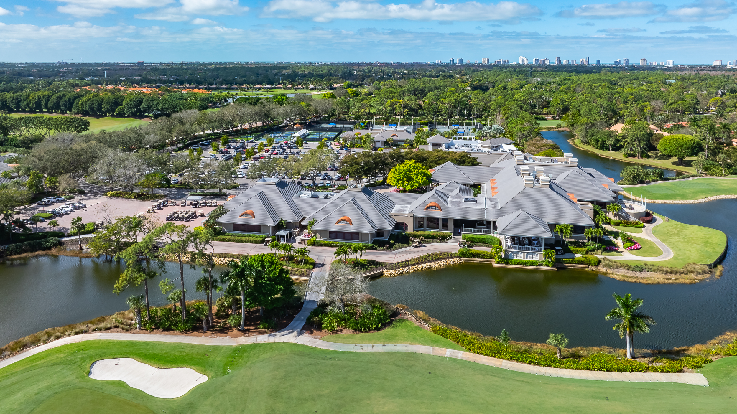 Grey Oaks Naples Aerial Stock Photography