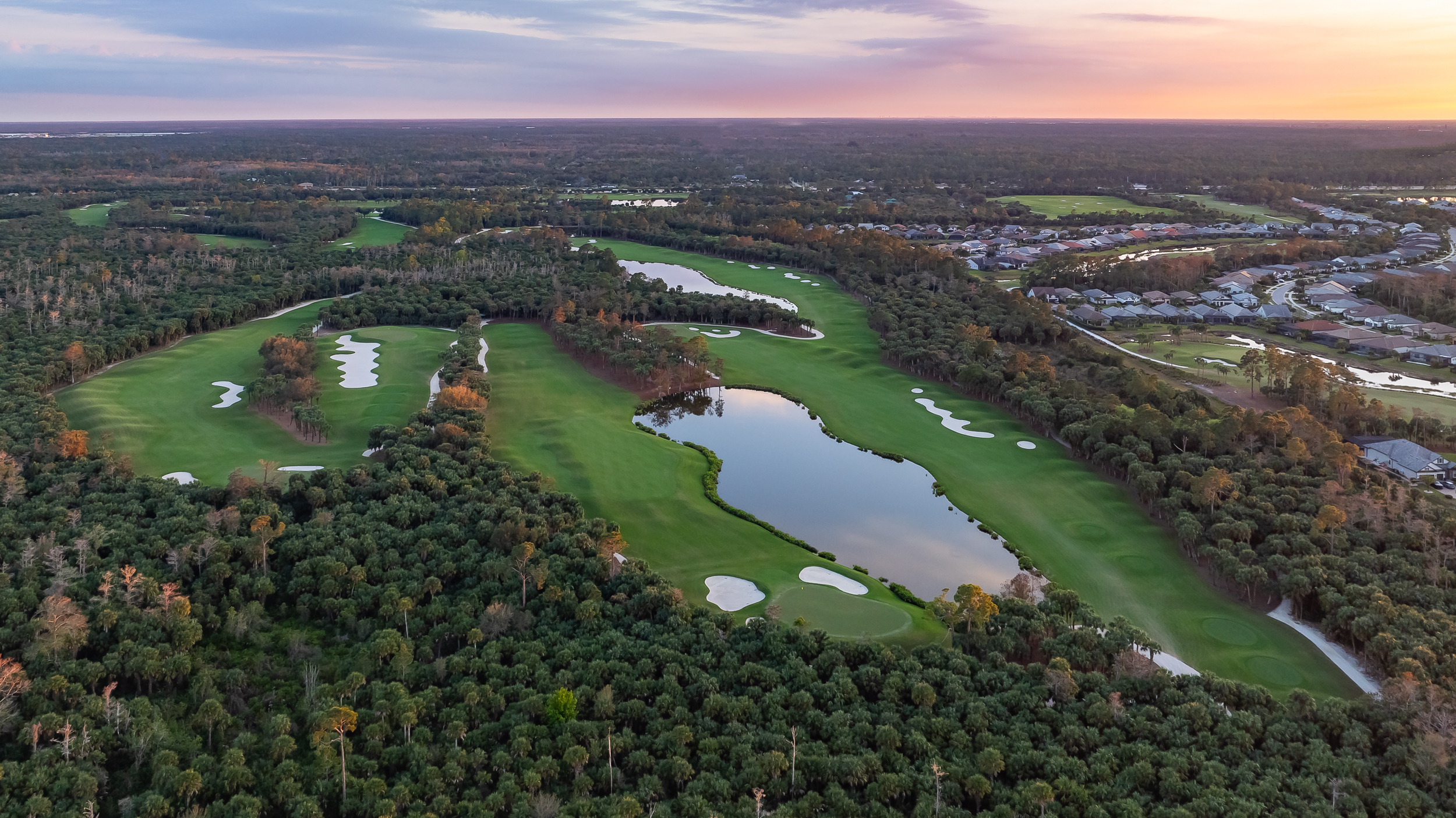 Olde Florida Golf Naples Aerial Stock Photography