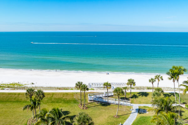 Park Shore Naples Beach Aerial Stock Photography