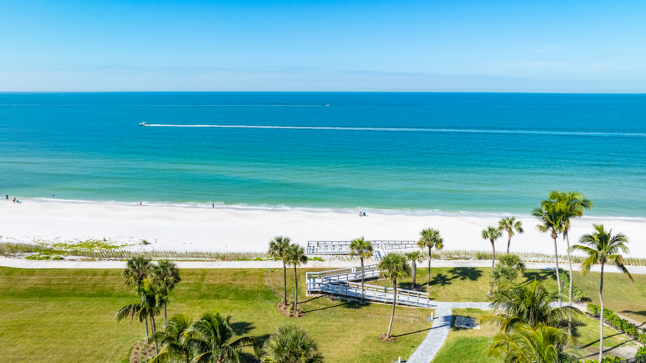 Park Shore Naples Beach Aerial Stock Photography
