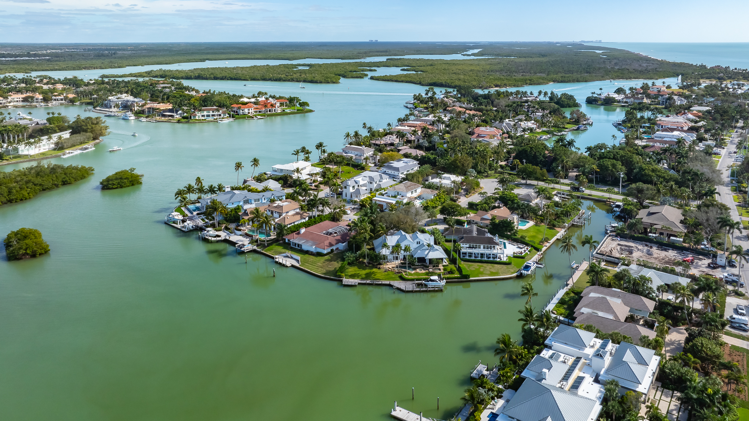 Port Royal Naples Aerial Stock Photography
