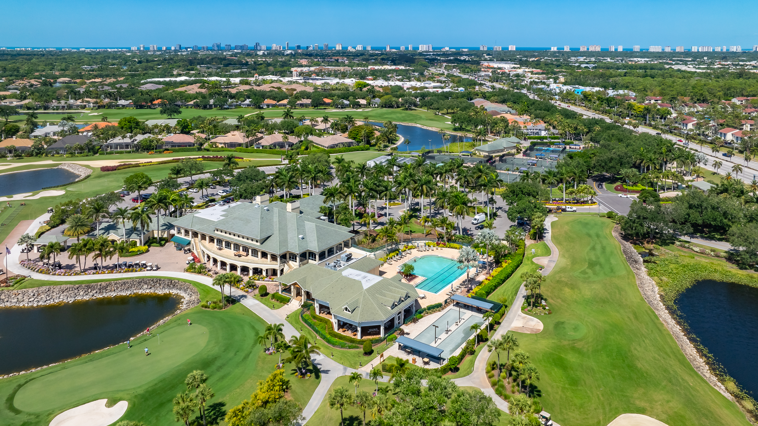 Kensington Golf Naples Aerial Stock Photography-10