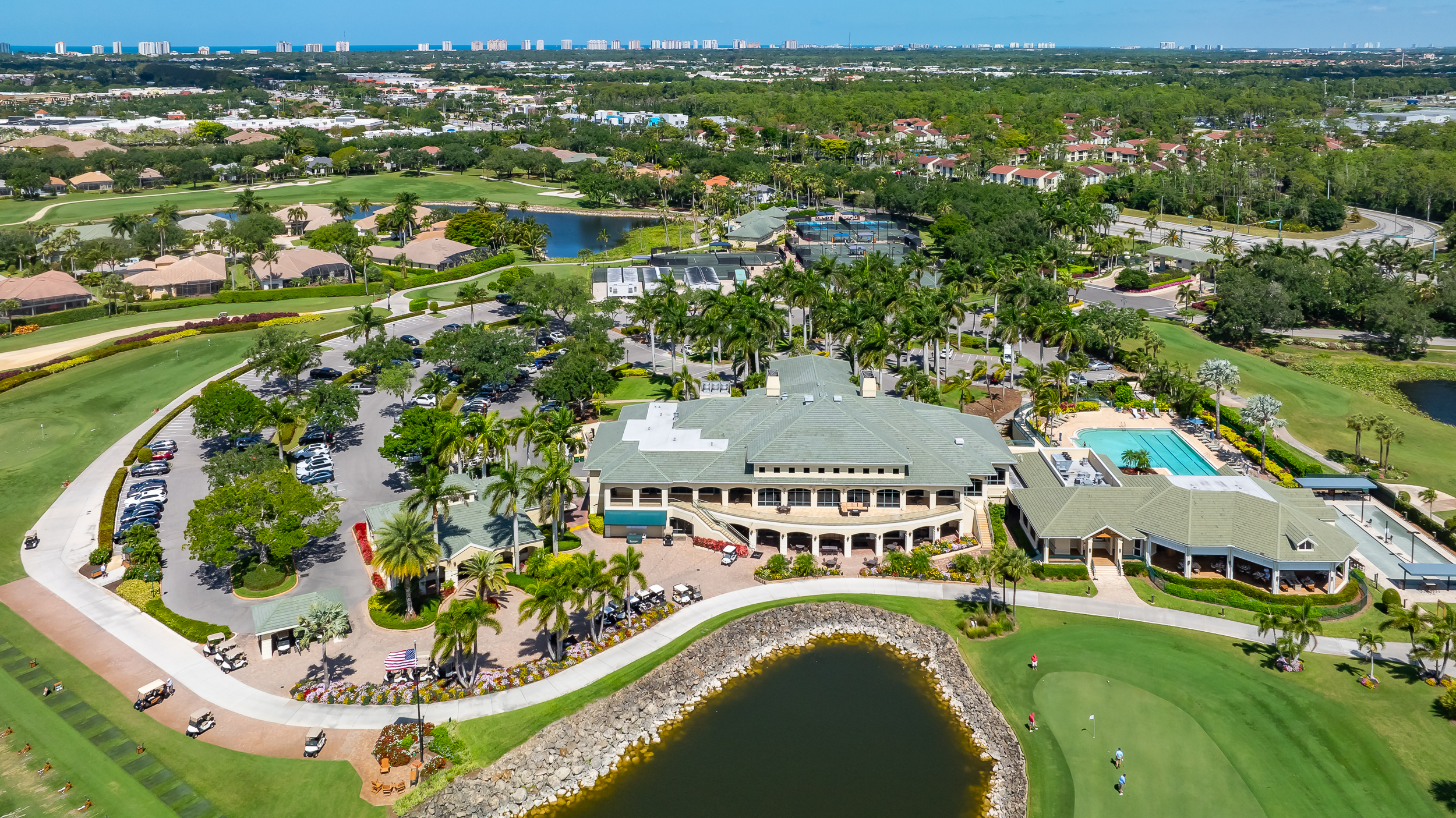 Kensington Golf Naples Aerial Stock Photography-8
