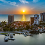 Park Shore Sunset Naples Aerial Stock Photography-2