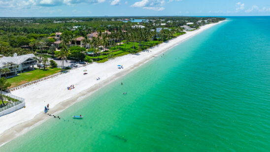 Port Royal Beach Naples Aerial Stock Photography-5