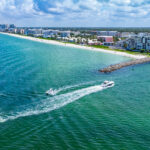 Doctors Pass Moorings Beach Naples Aerial Stock Photography