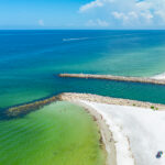 Doctors Pass Moorings Beach Naples Aerial Stock Photography-2