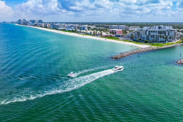 Doctors Pass Moorings Beach Naples Aerial Stock Photography