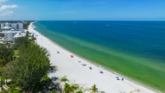 Moorings Beach Naples Aerial Stock Photography-2