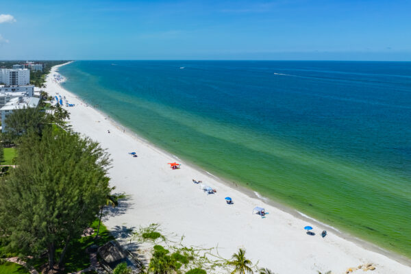 Moorings Beach Naples Aerial Stock Photography-2