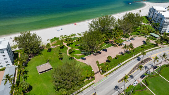 Moorings Beach Naples Aerial Stock Photography-3