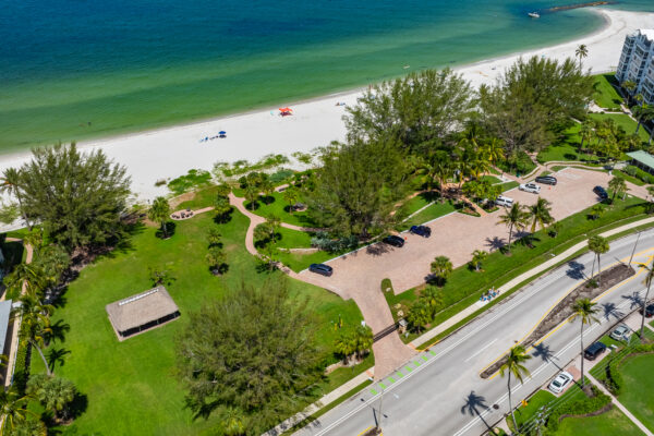 Moorings Beach Naples Aerial Stock Photography-3