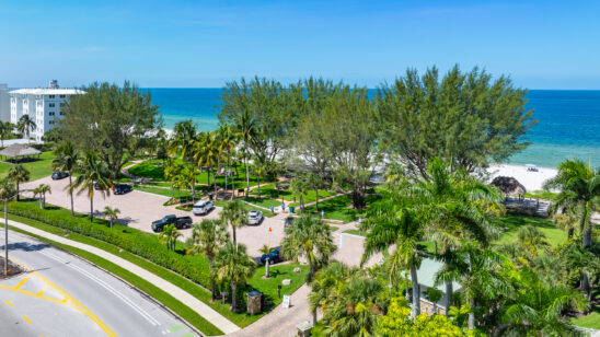 Moorings Beach Naples Aerial Stock Photography